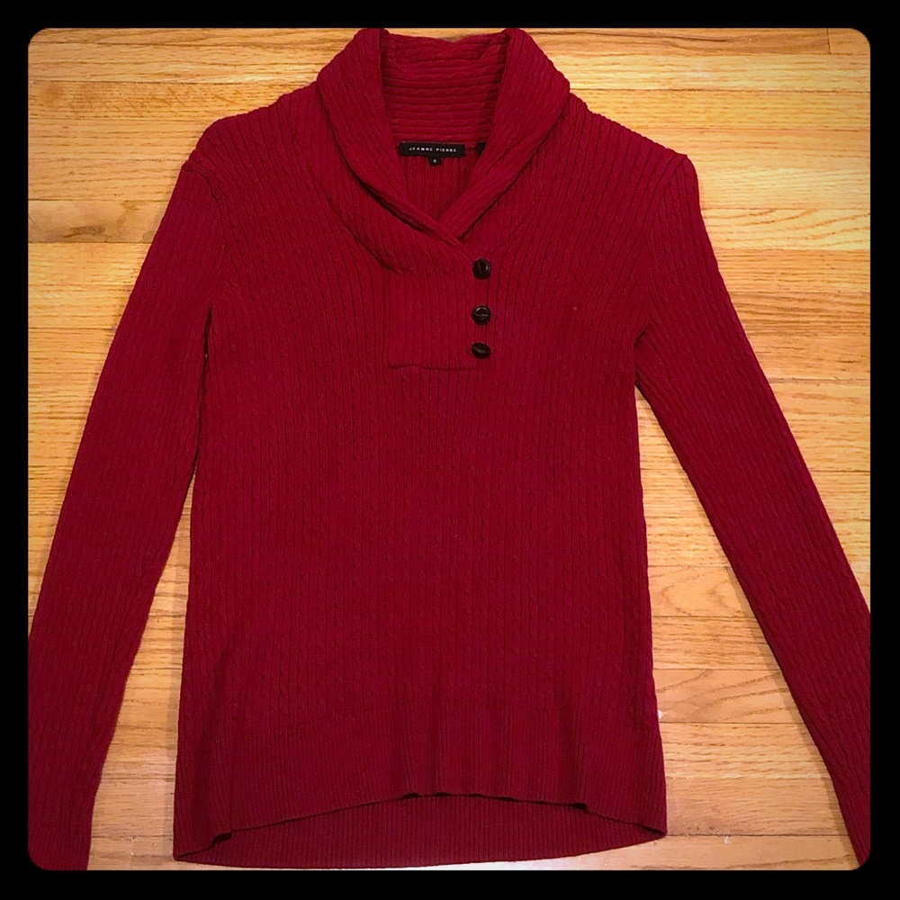 Jeanne Pierre Red Sweater